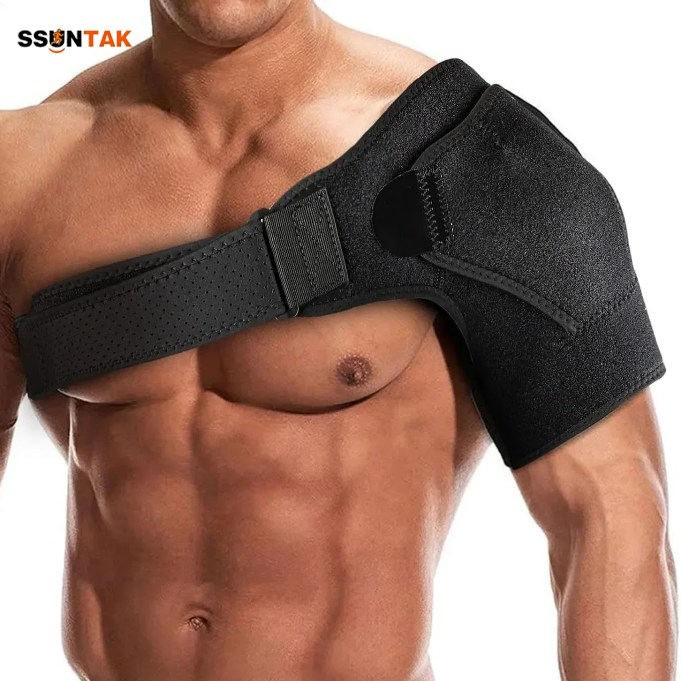 

Регулируемый наплечный бандаж SSUNTAK – дышащая компрессионная поддержка для облегчения боли, при разрыве ротаторной манжеты, тендините, унисекс, для спорта и повседневного использования