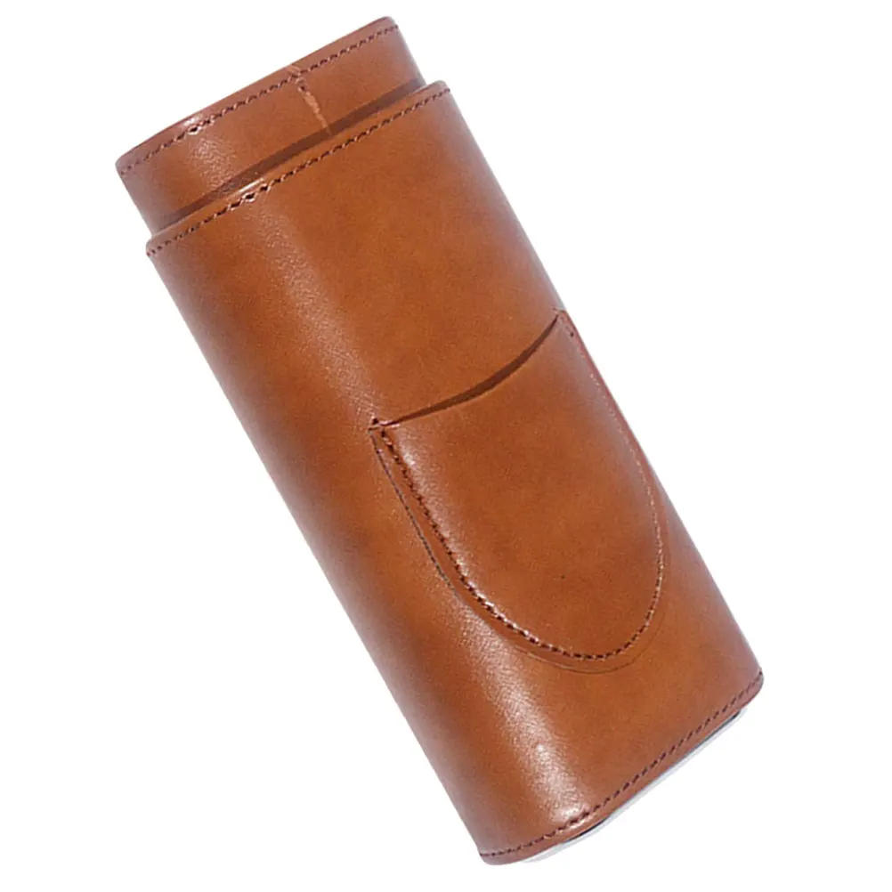 

3pcs Portable Pu Cigar Case Travel Humidor For Men Large Capacity Cigar Holder Outdoor Enthusiast Storage Box