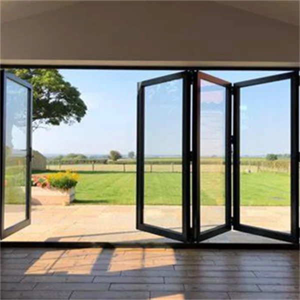 for   Australia Vanguard Solutions Commercial Bi-fold doors Easy Operated folding sliding windows doors for Cafe Shop