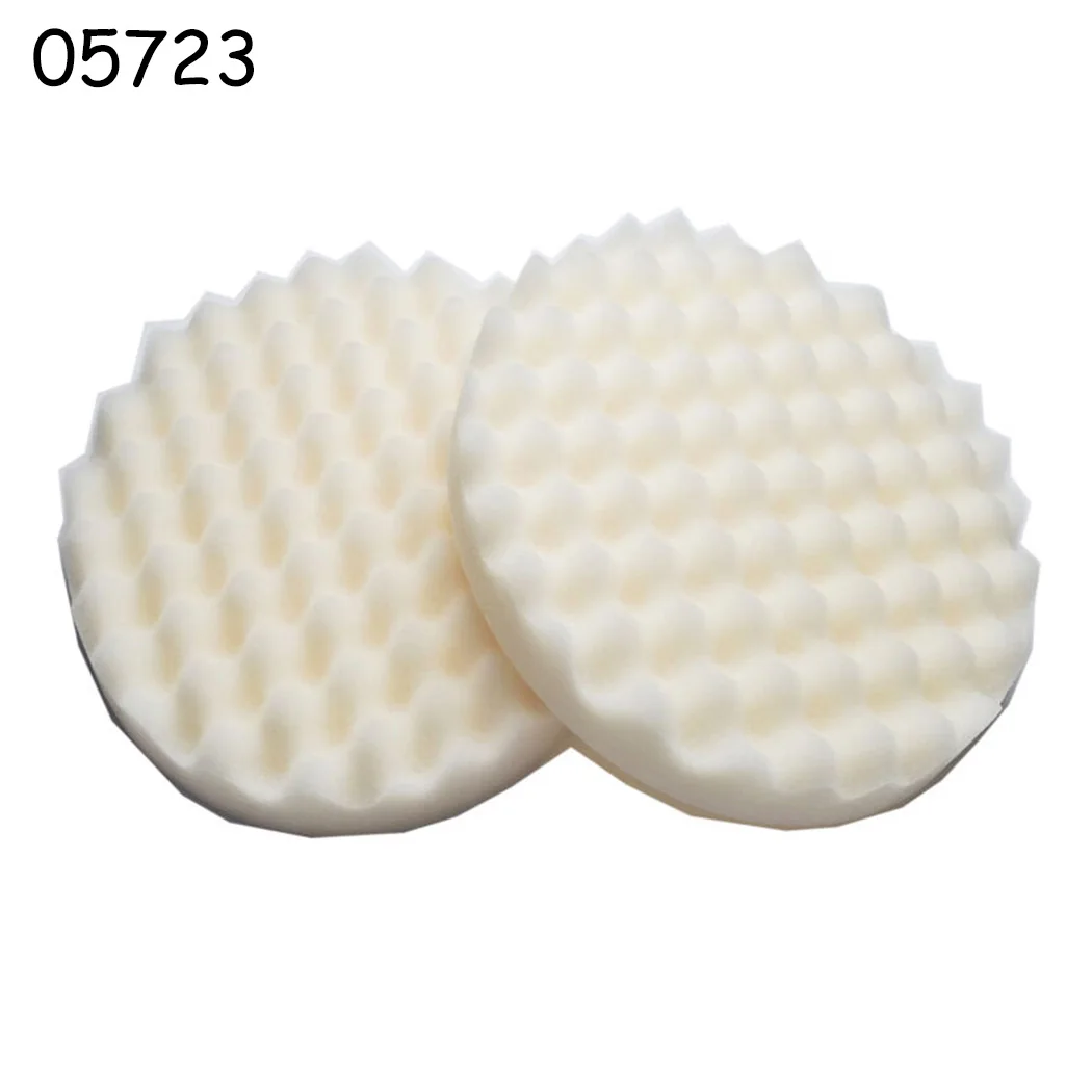 

Car Polishing Sponge Pads 2PCS 8 In Round Foam Buffing Waxing Clean Pad Removes Scratches Car Cleaning Accessories 05725