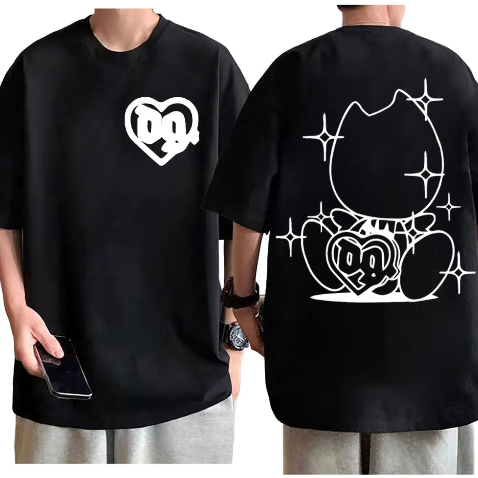 

Bladee Drain Gang Logo Print T-shirt Men Women Hip Hop Fashion Short Sleeve T Shirts Summer High Quality Cotton Loose T-shirts
