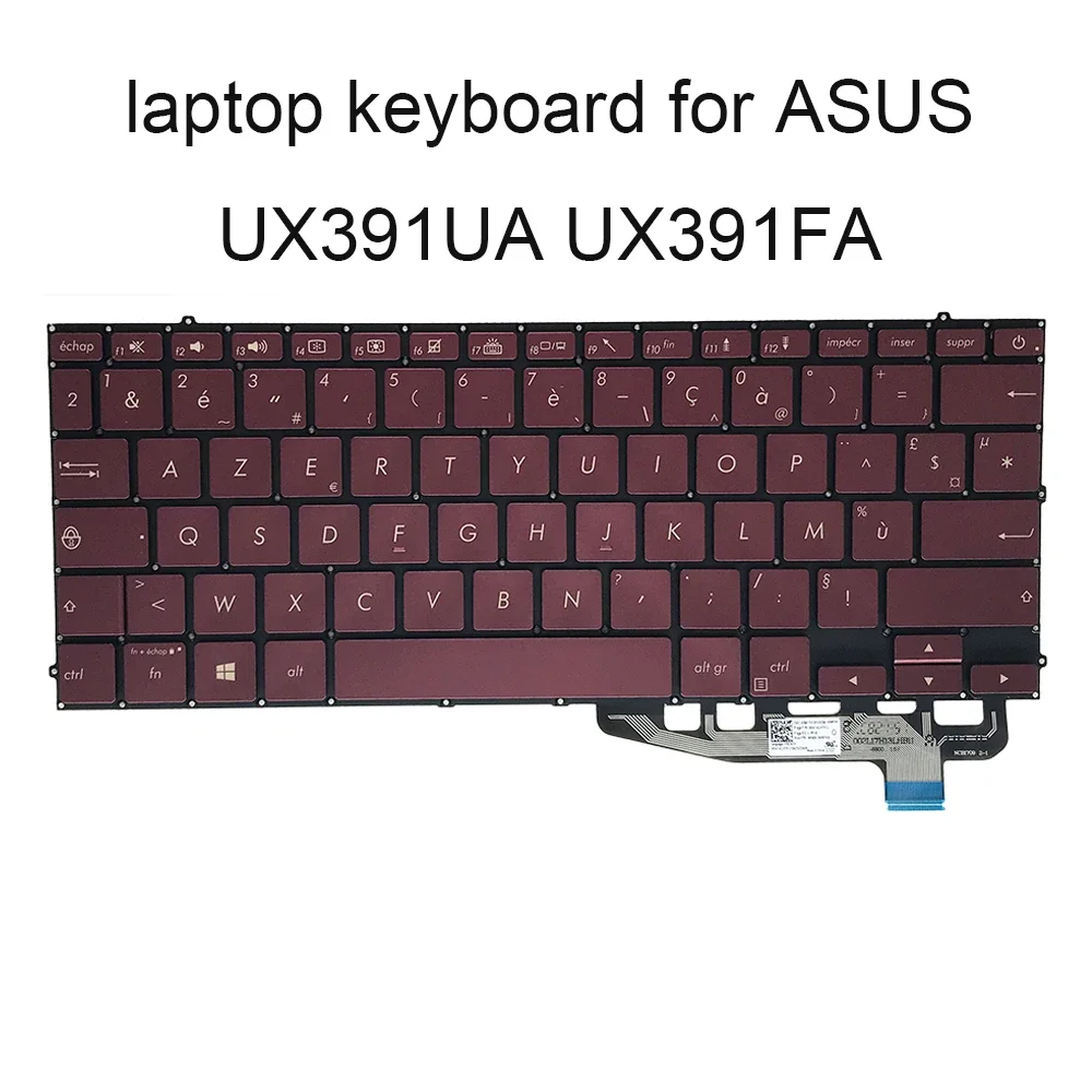 

UX391 IT Italiano French UK Backlit Keyboard For ASUS Zenbook UX391UA UX391FA AZERTY Red Laptop Keyboards 0KNB0-2609FR00