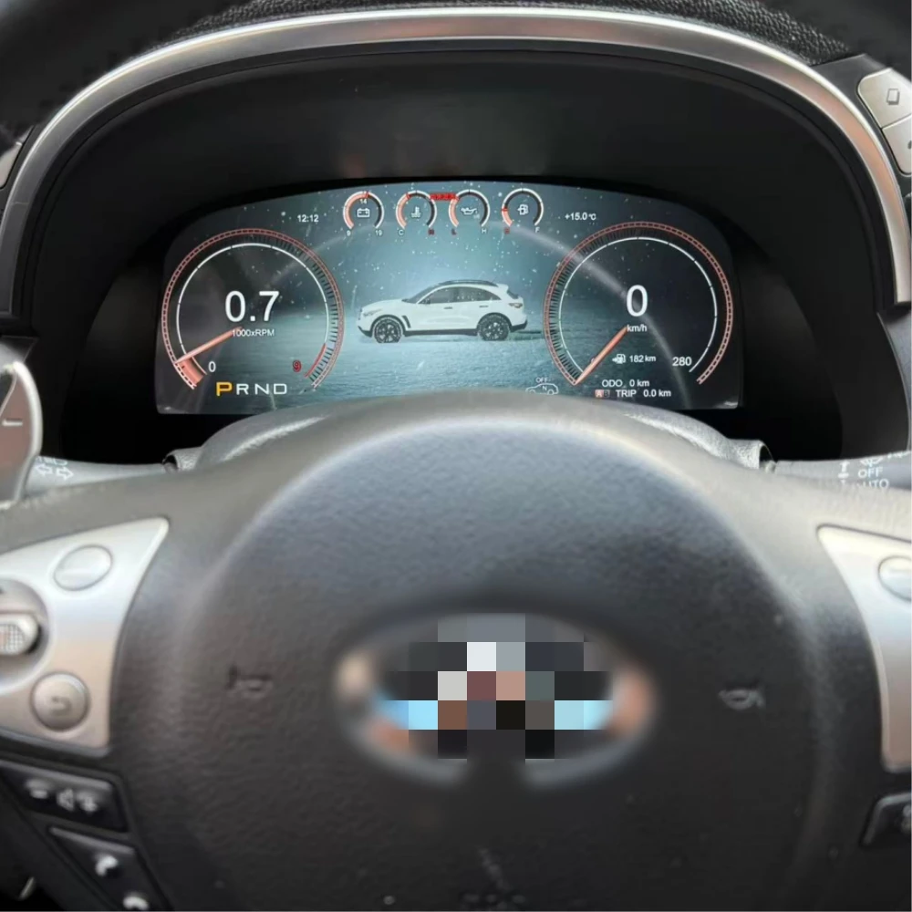Image 3: Écran LCD Android pour autoradio GPS de navigation, lecteur multimédia stéréo Carplay pour Infiniti FX FX25/FX35/FX37/QX70