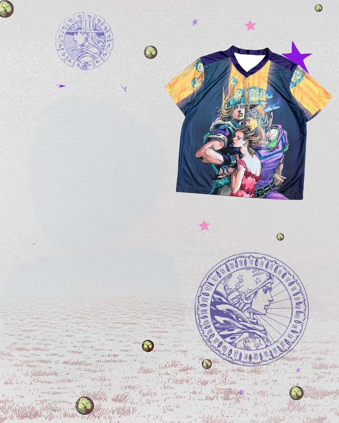 JOJO's Bizarre Adventure: Steel Ball Run 2nd STAGE 2026_2027 T-shirt Men's Sportswear Breathable Quick-drying Streetwear Style