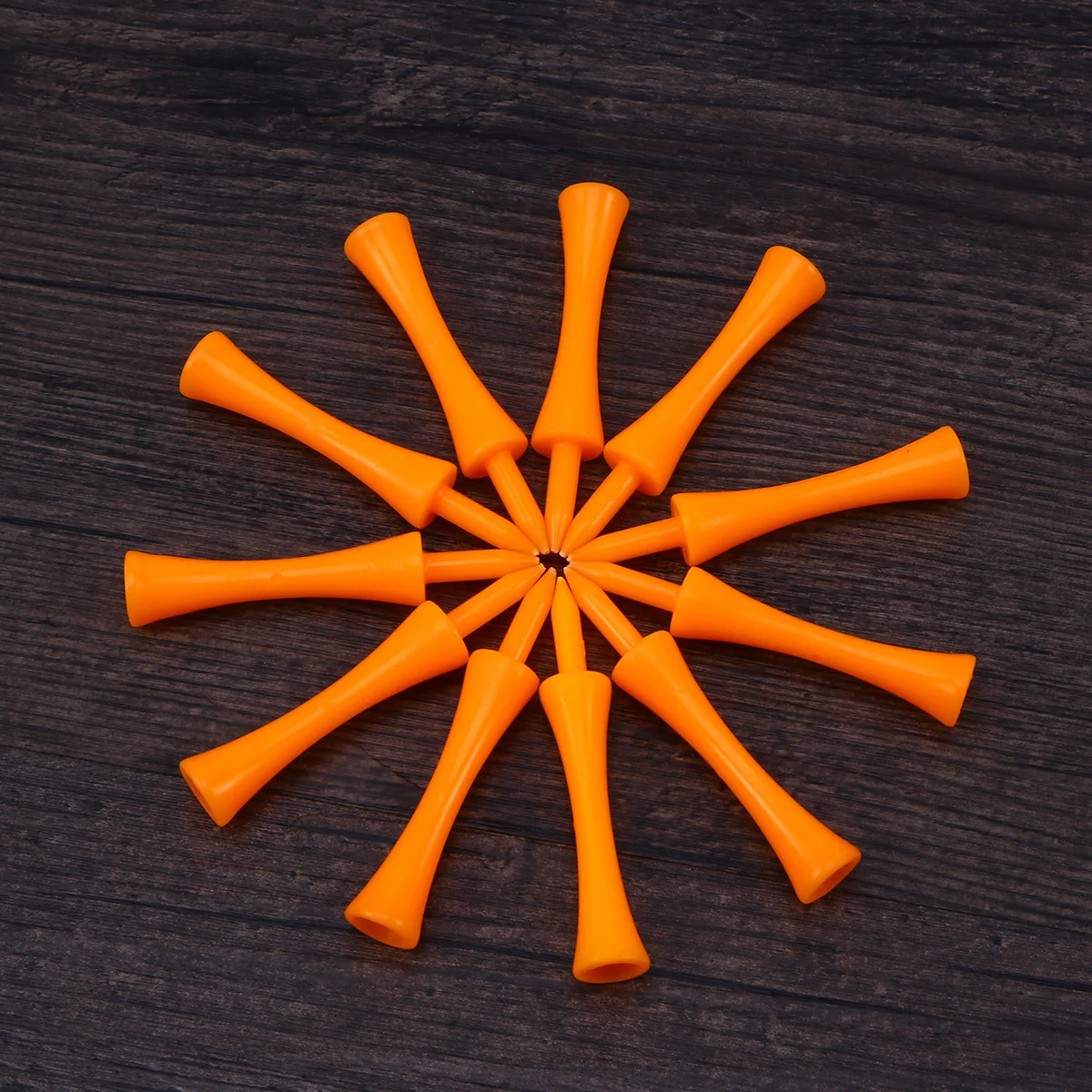 

50pcs 70Mm Golf Tees Orange Castle Abs Plastic Durable Lightweight Teeing Aid For Outdoor Sports Practice Golf Accessories