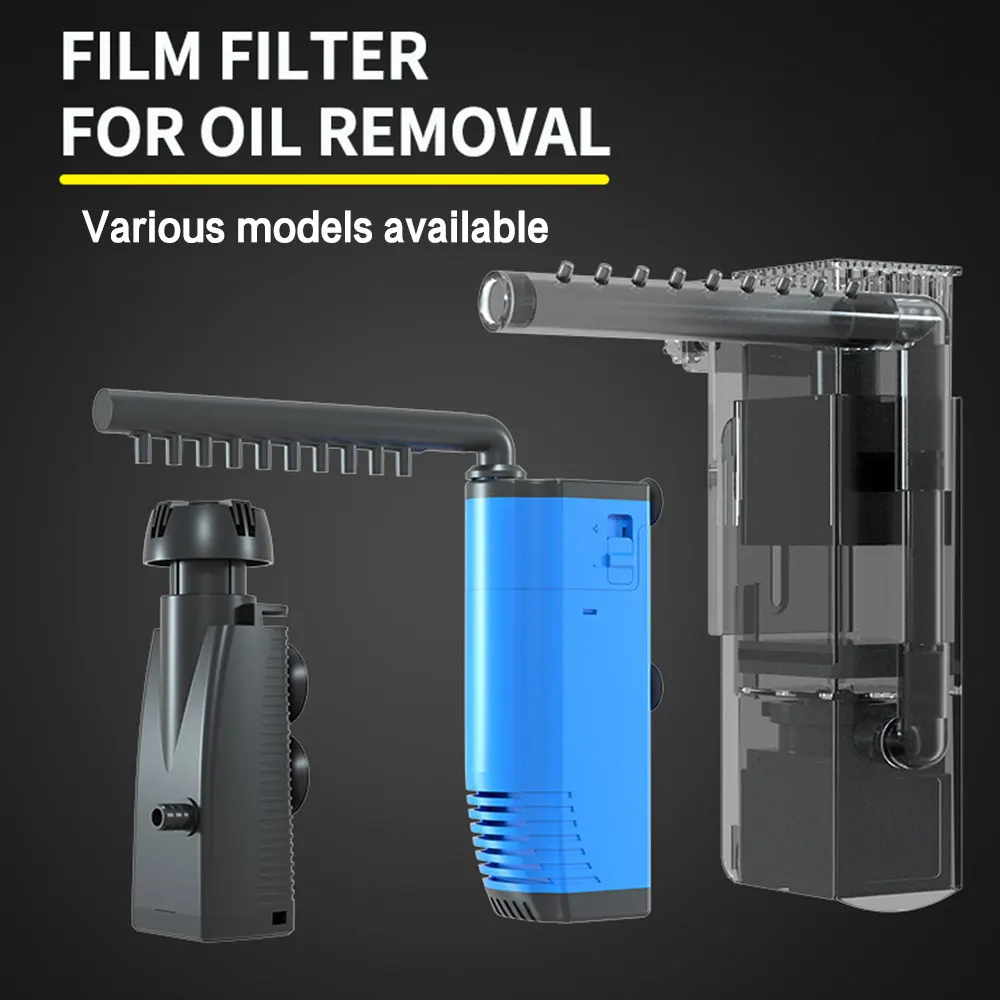 

Aquarium Surface Oil Film Remover 3W/6W Fish Tank Filter Surface Skimmer Fish Tank External Filter Pump Aquarium Accessories