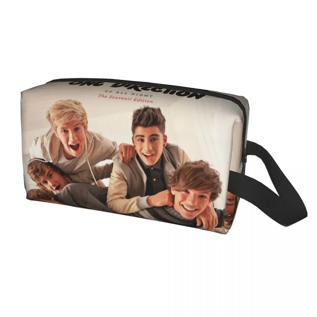 One Directions Tattoos Makeup Bag Women Travel Cosmetic Organizer Kawaii Irish Music Storage Toiletry Bags