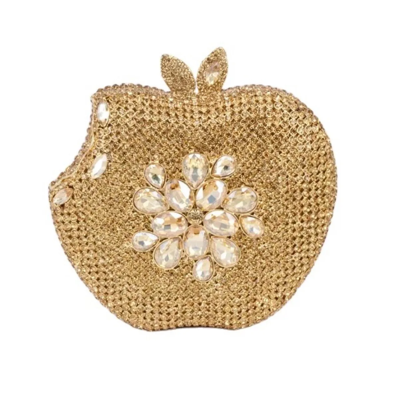 Apple Diamond Dinner Bag Banquet Party Clutch Ladies Bag Apple Clutch Crystal-Embellished Party Clutch Bolsos De Mujer Tendencia