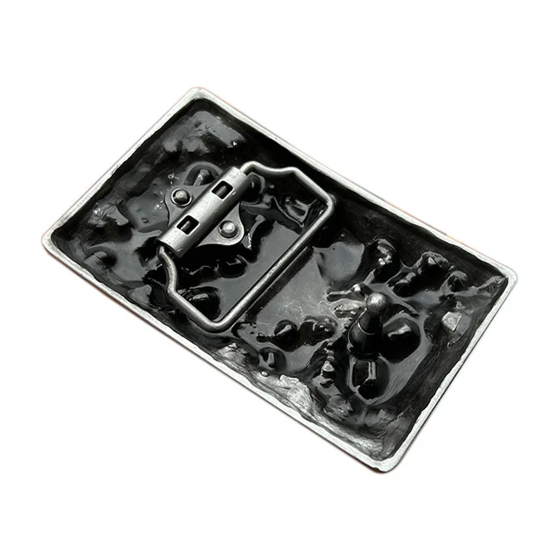 Poker skull belt buckle Western style