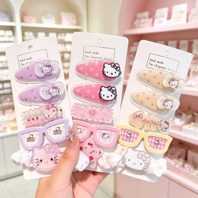 Hello Kitty Kuromi Hair Clip  Student-Style Hair Clip  New Style with Choppy Bangs  Side Clip  Cartoon Baby Hair Clip view 6