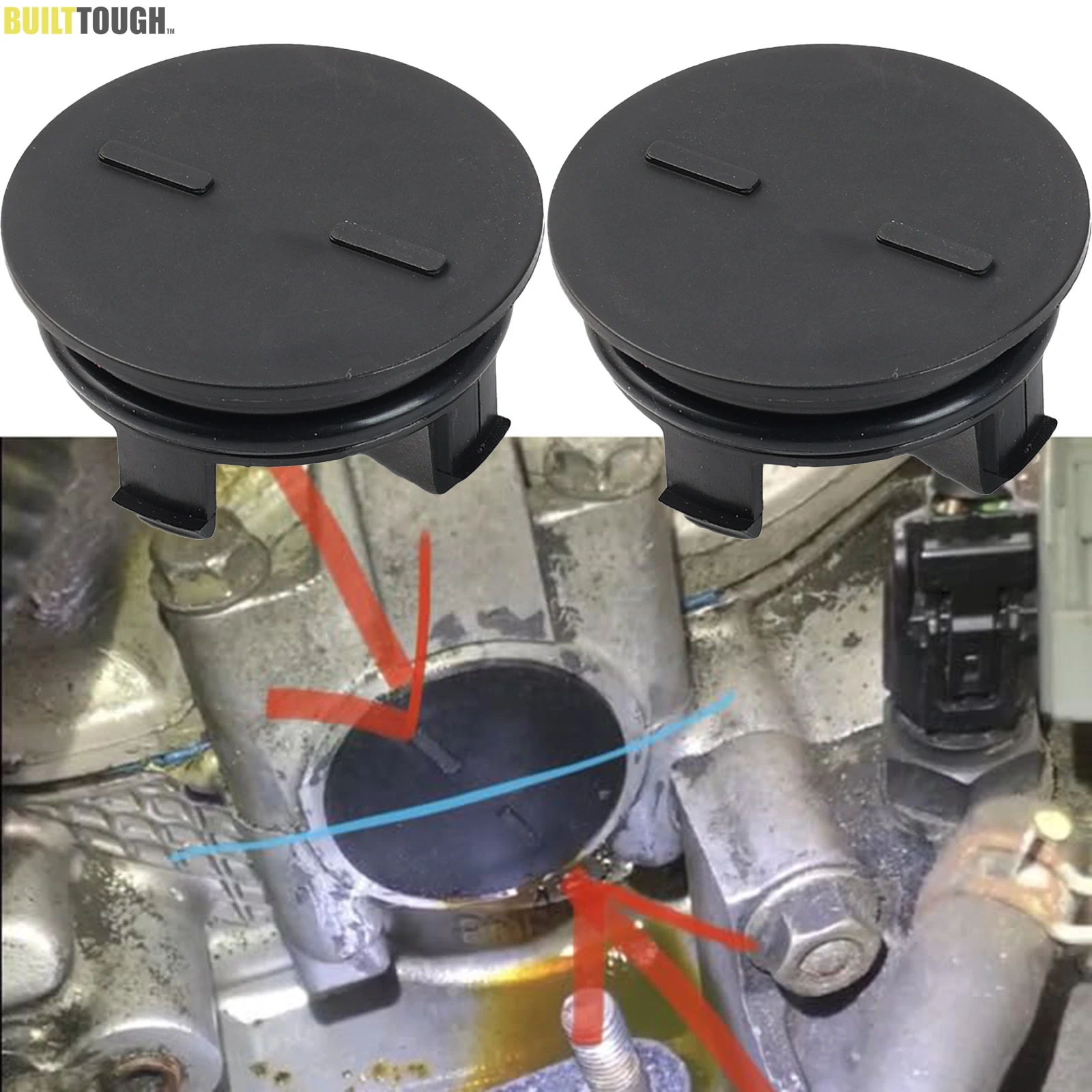 2X Cylinder Head Plug Cap Cam Seal Timing Cover For Honda CR-V HR-V Accord City Civic FIT Insight Vezel Ciimo CR-Z 12513-P72-003