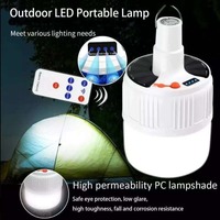 Portable Lanterns Rechargeable Bulb Camping Solar Lighting Lamp Remote Control Emergency Light Outdoor Tente LED Light Bulb