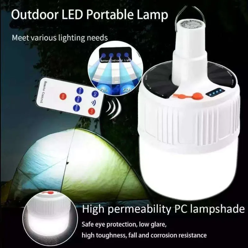 Imagem -02 - Lâmpada Solar Portátil para Acampamento Luz Led Solar Recarregável por Usb Modos de Iluminação Lâmpada Suspensa para Caminhadas ao ar Livre Emergência