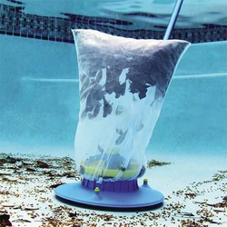 Bolsa de filtro para piscina, filtro de malla fina para limpieza al vacío de interiores y exteriores, colección de hojas y restos de polvo, paquete de 2 unidades