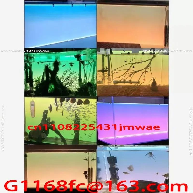 New Fish Tank Background Board, RGB Colorful Gradient Colorful LED Highlighting Board, Waterproof Tank Manufacturing
