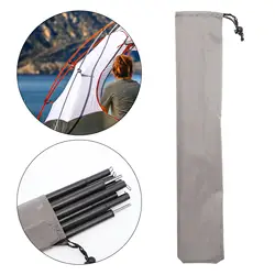 Tent Stakes Storage Pouch Awning Rods Carrying Bag 22.44inch Length Ground Pegs Bags for Trekking Backpacking Hiking Fishing