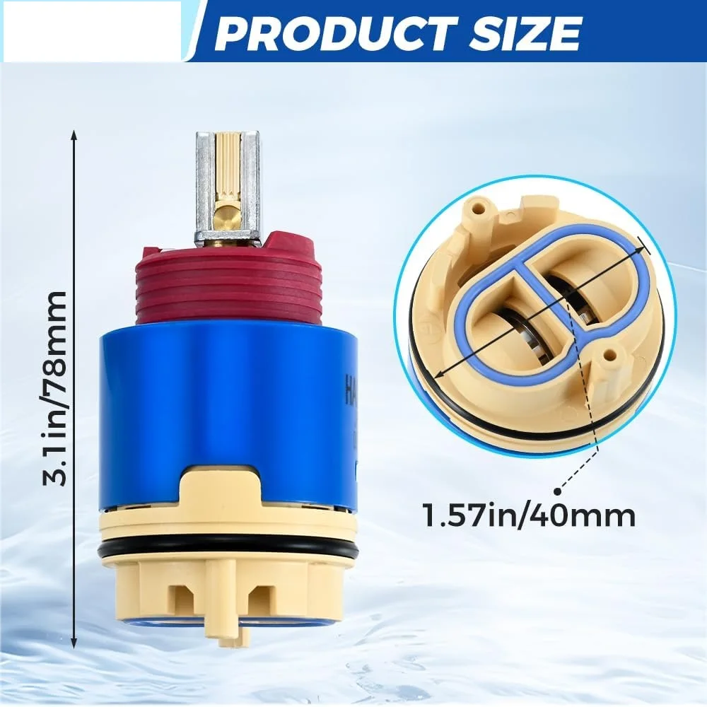 RK7300-CART-3P Shower Pressure Balance Valve Cartridge for Zurn Z-7300,Handle Faucets,tub and Shower