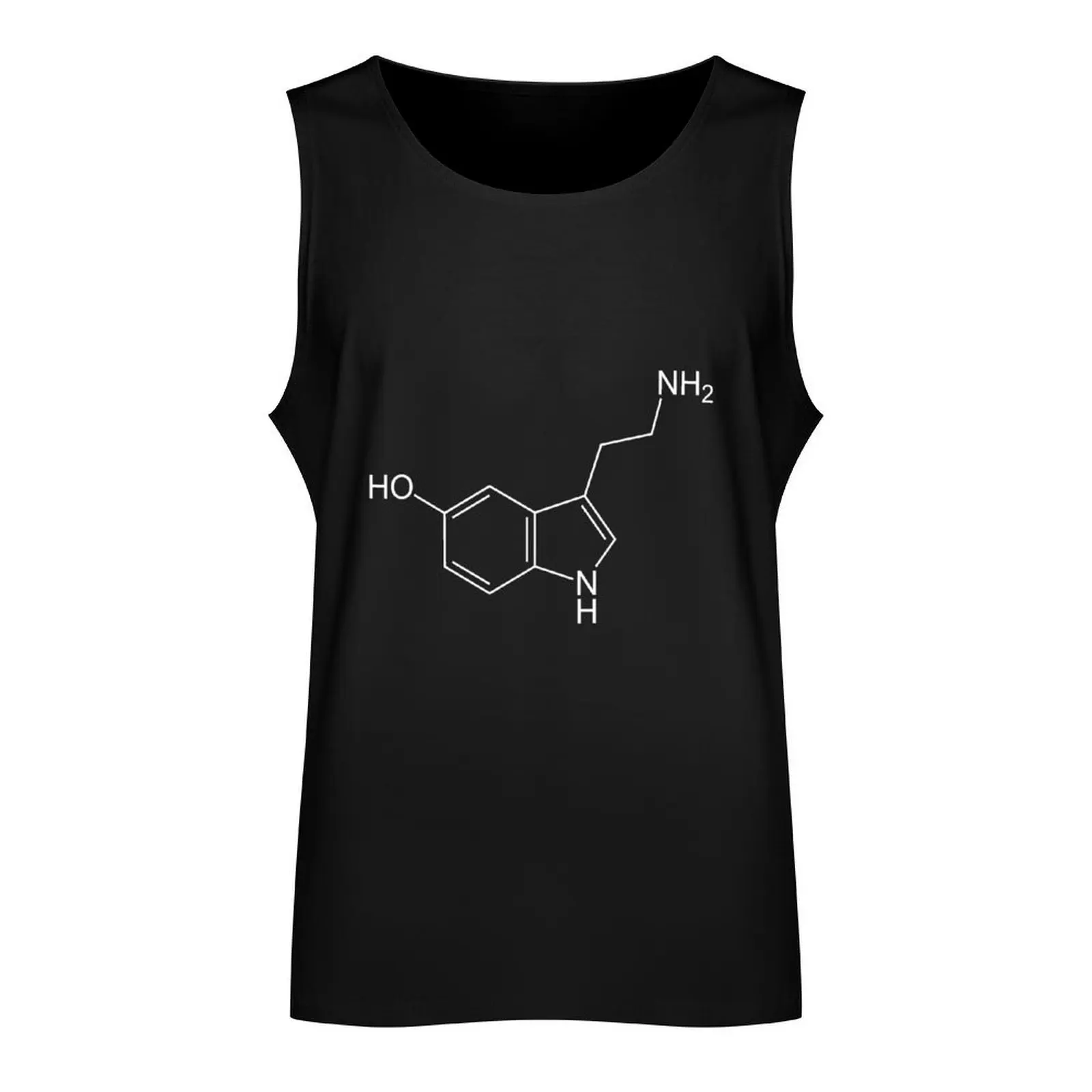 Serotonin Molecule Tank Top singlet for men Men's summer clothes 2024 Sportswear for men best selling products