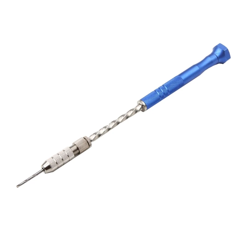 ipiip Juego brocas helicoidales manuales semiautomáticas azules con 10 minibrocas helicoidales, 10 piezas
