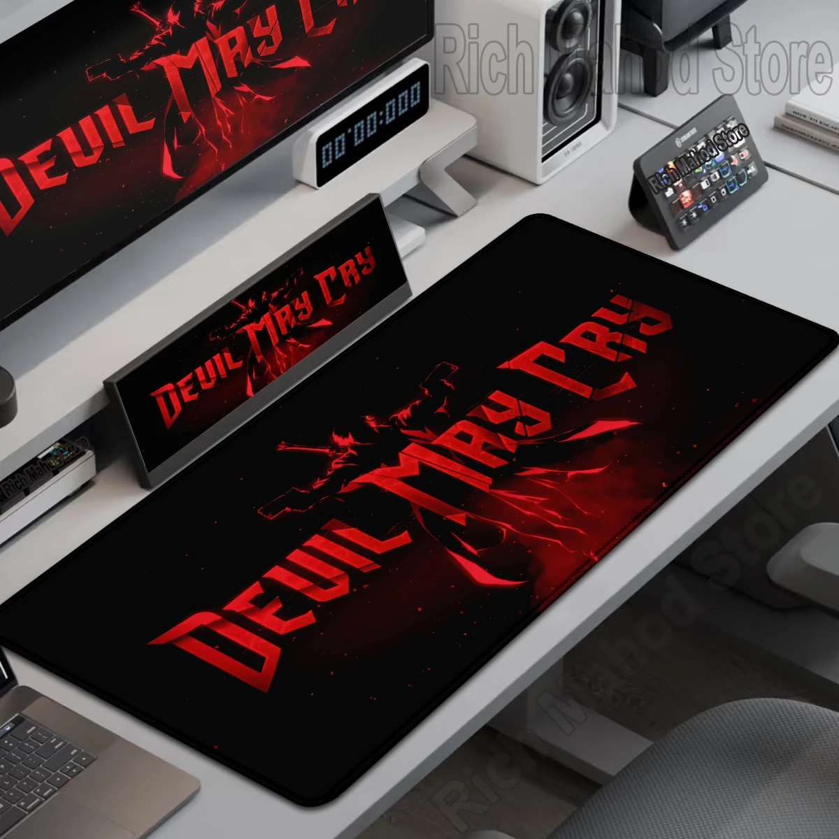 

Коврик для мыши Devil May Cry, большой коврик для клавиатуры, офисный компьютерный настольный коврик, игровые аксессуары, Xl, настольный коврик для ПК, удлиненный коврик для мыши XXL