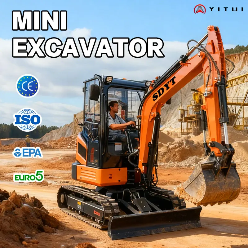 

High-Efficiency Mini Excavator 2.6ton Crawler Digger Multi-Functional Powered For Fast Digging & Farm Work Customized