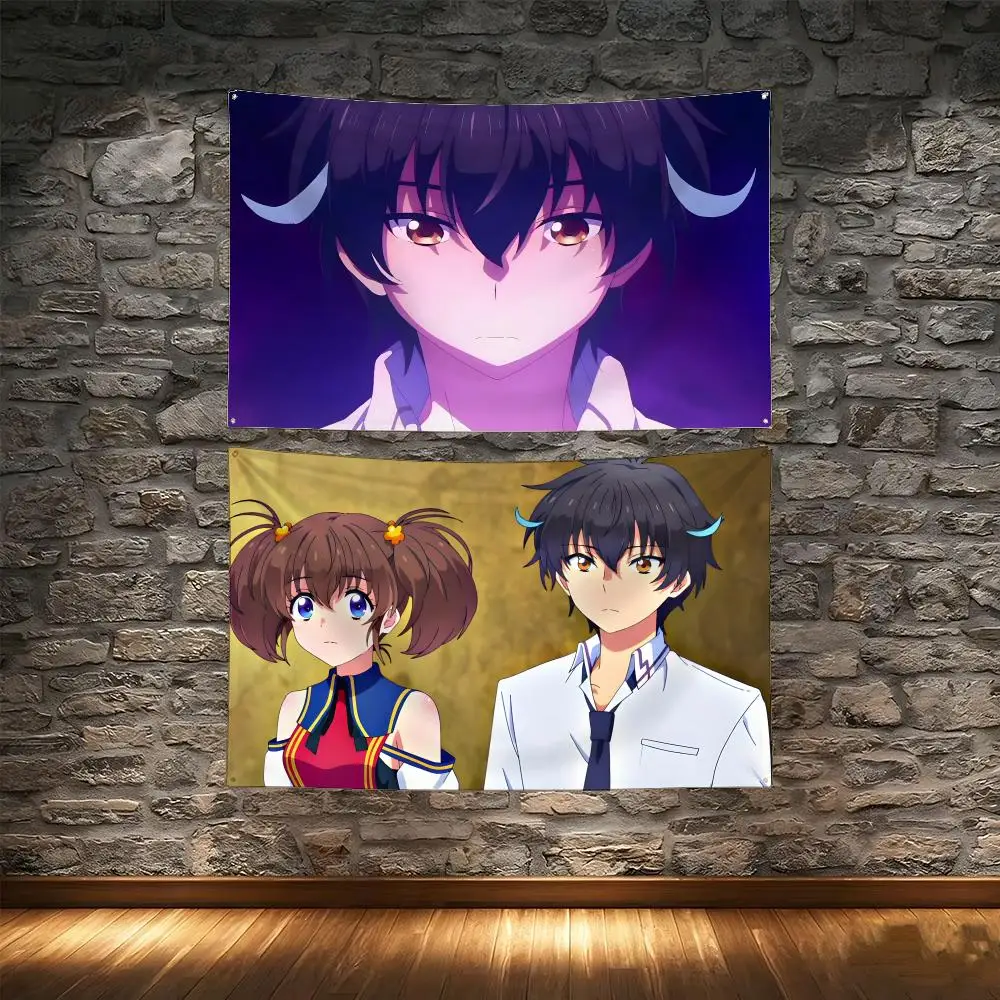 Isekai Anime I-Instant Death Cheat Flags Tapestry Creative Pattern Photo Living Room Wall Art Party Outdoor Decor