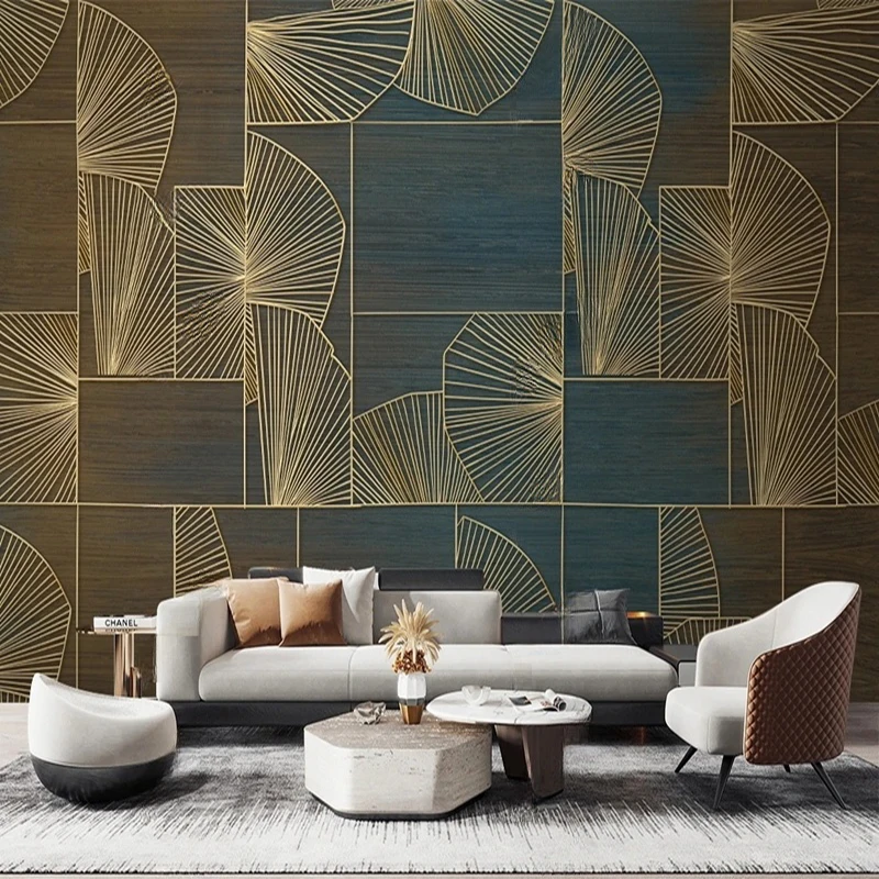 Custom Photo Wallpaper Modern Abstract Geometric Line Murals for Living Room Bedroom Home Decor Wall Covering Papel De Pared 3D