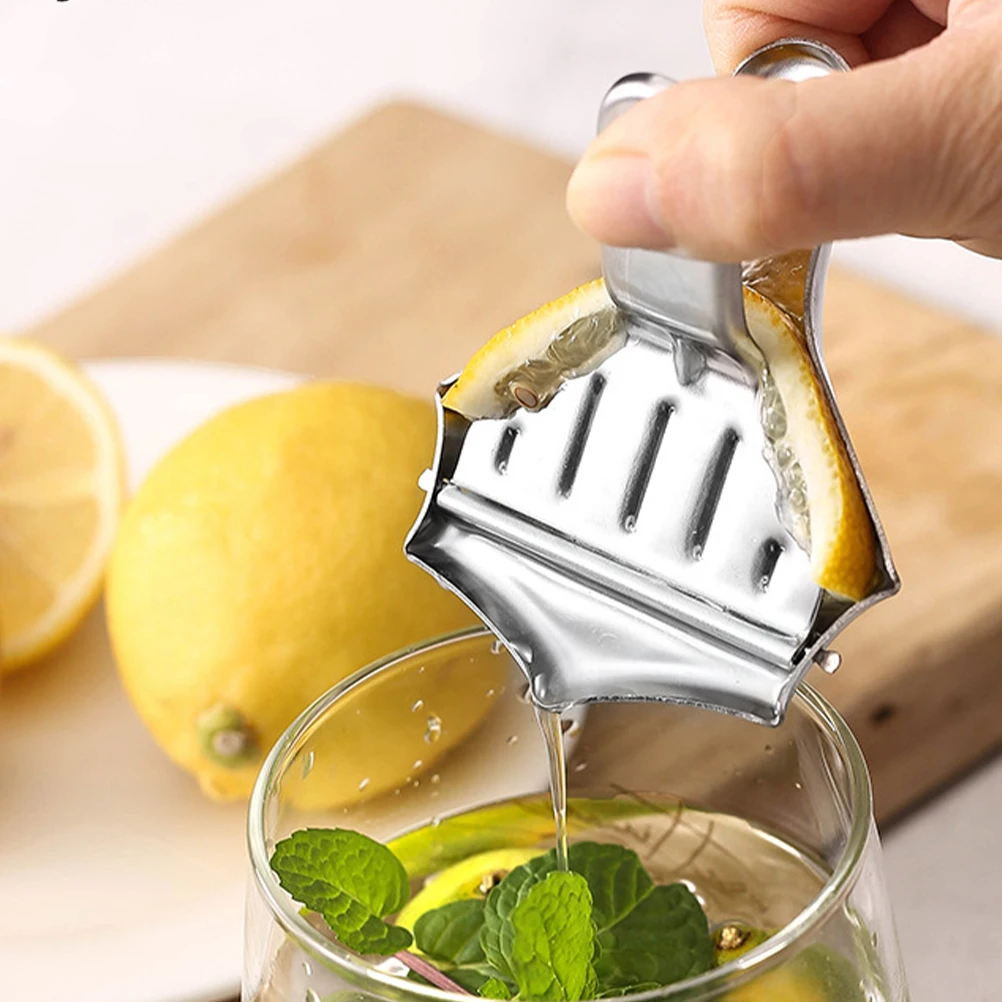 

Stainless Steel Lemon Juicer Manual Citrus Squeezer Orange Juice Fruit Household Kitchen Gadgets Practical Easy Operation Long