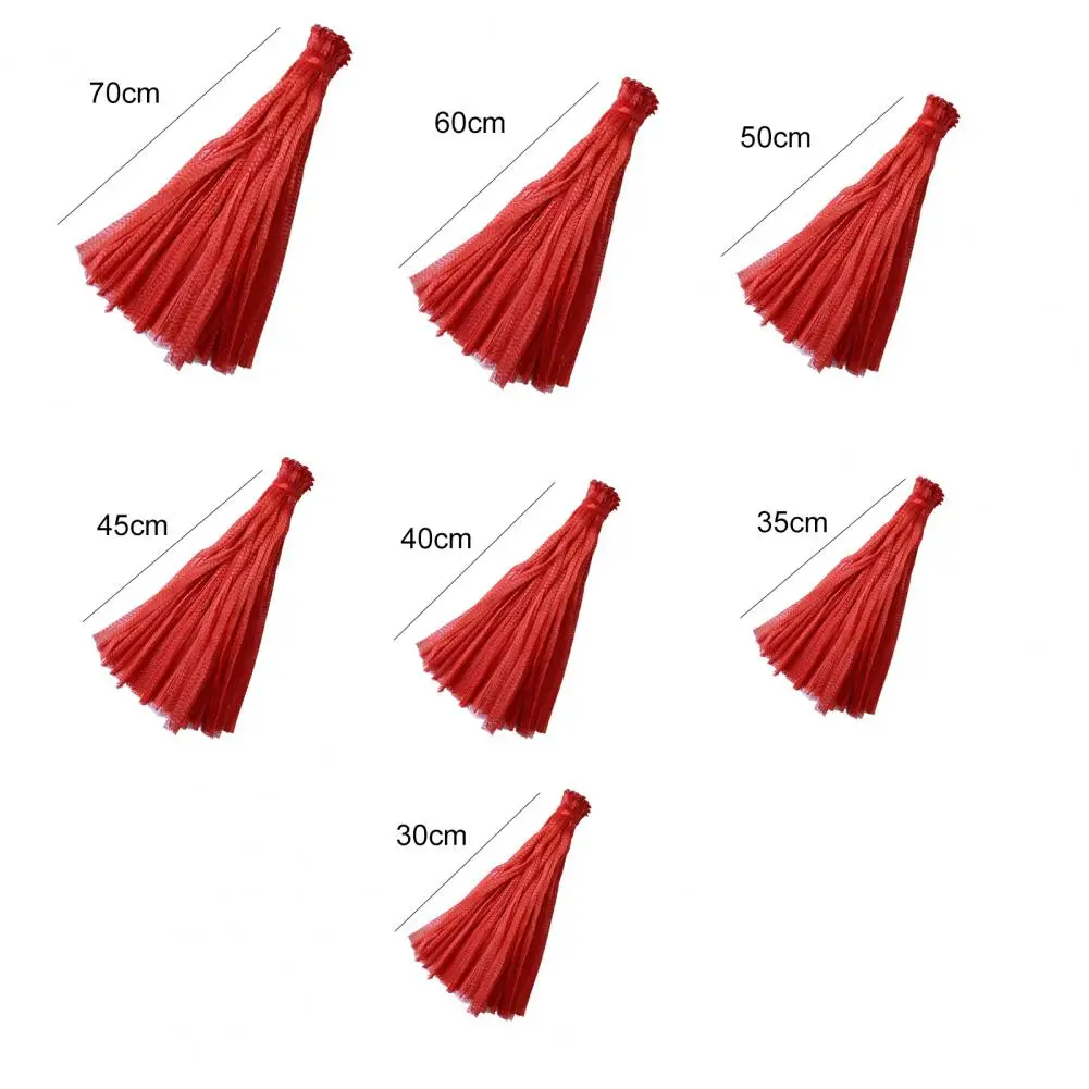 100Pcs 30-70cm Mesh Woven Bags Reusable Breathable Plastic Multifunctional Fruit Growth String Net Sacks Grocery For Garden