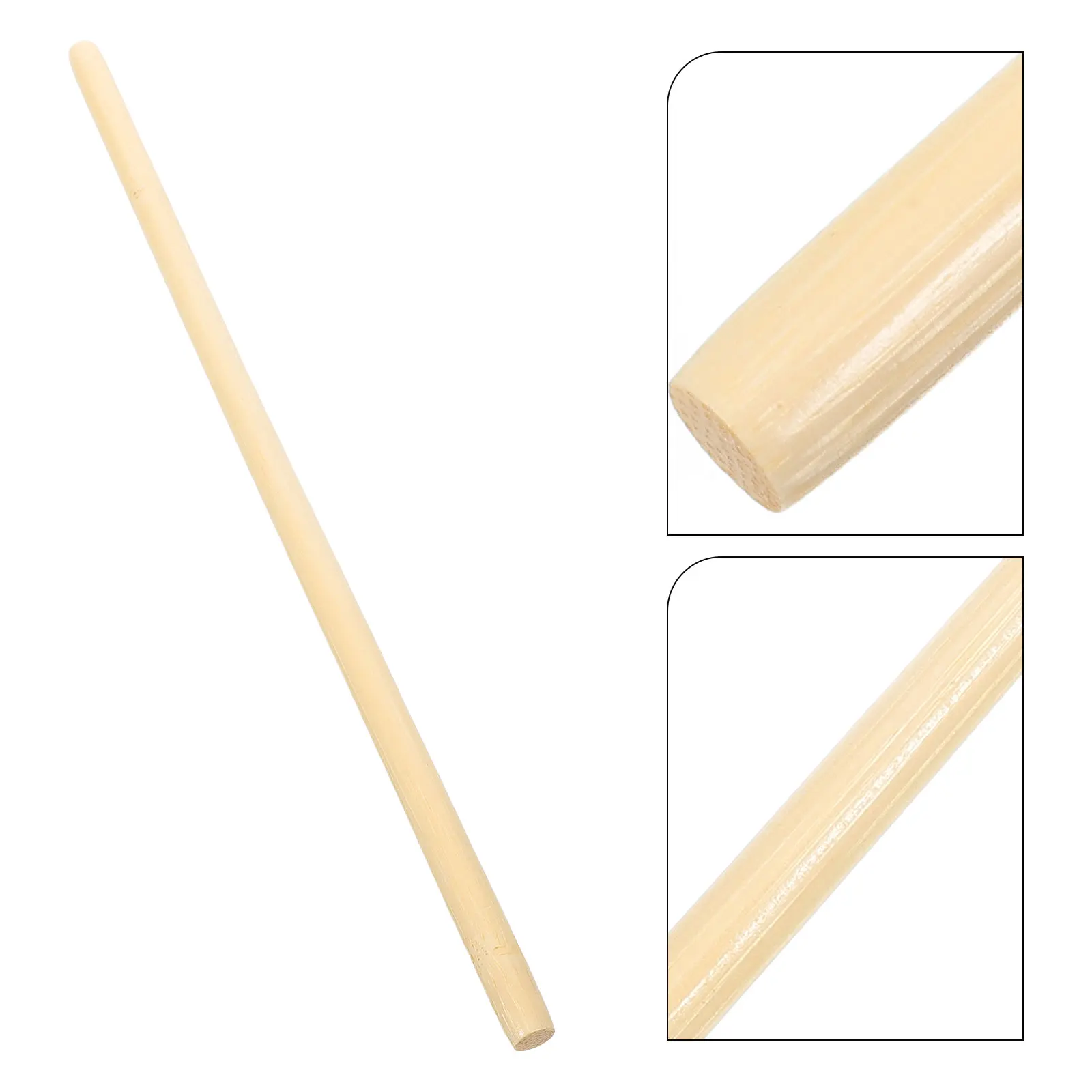 

Bamboo Massage Stick 30cm x 1cm Smooth Non Slip Handle Relax Muscles Shoulders Waist Legs Neck Feet Portable Home Office Travel