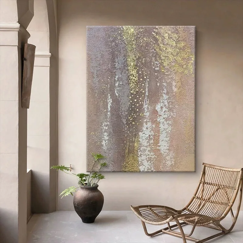 

Small fresh scenery living room sofa background wall modern decorative painting B & B restaurant modern style texture