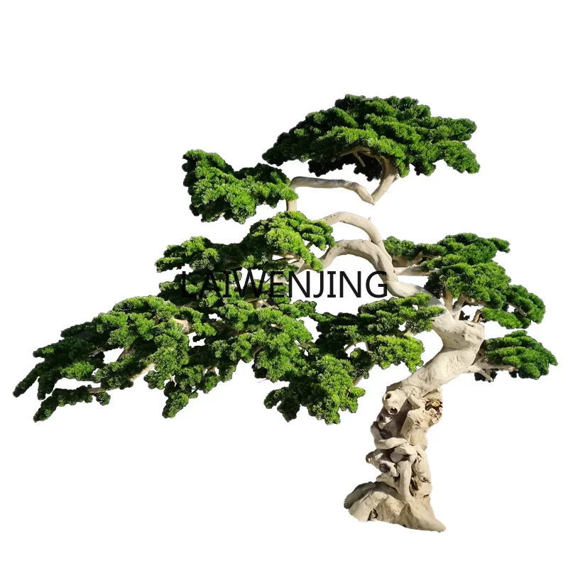 MJY welcome pine simulation landscaping fake bonsai Luo Hansong landscape ornament landscaping decoration