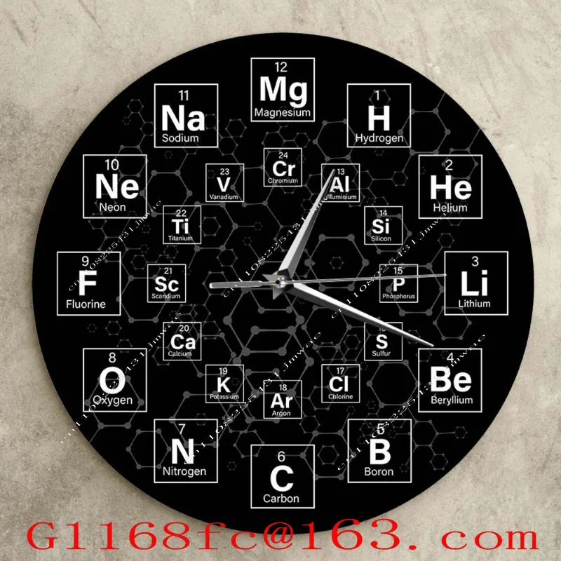 Learn Elements, Symbols, Hanging Clocks, Modern Simplicity, Creative Decoration, Science and Art, Home Wall Decoration, Clocks