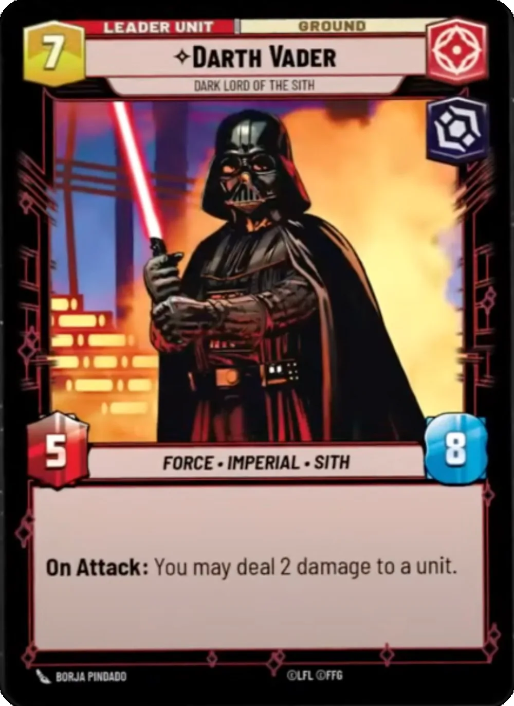 Custom Hot Decks Star Wars Unlimited Cards Twilight of The Republic Card Type : Leader Villainy Booster Game Collection Cards