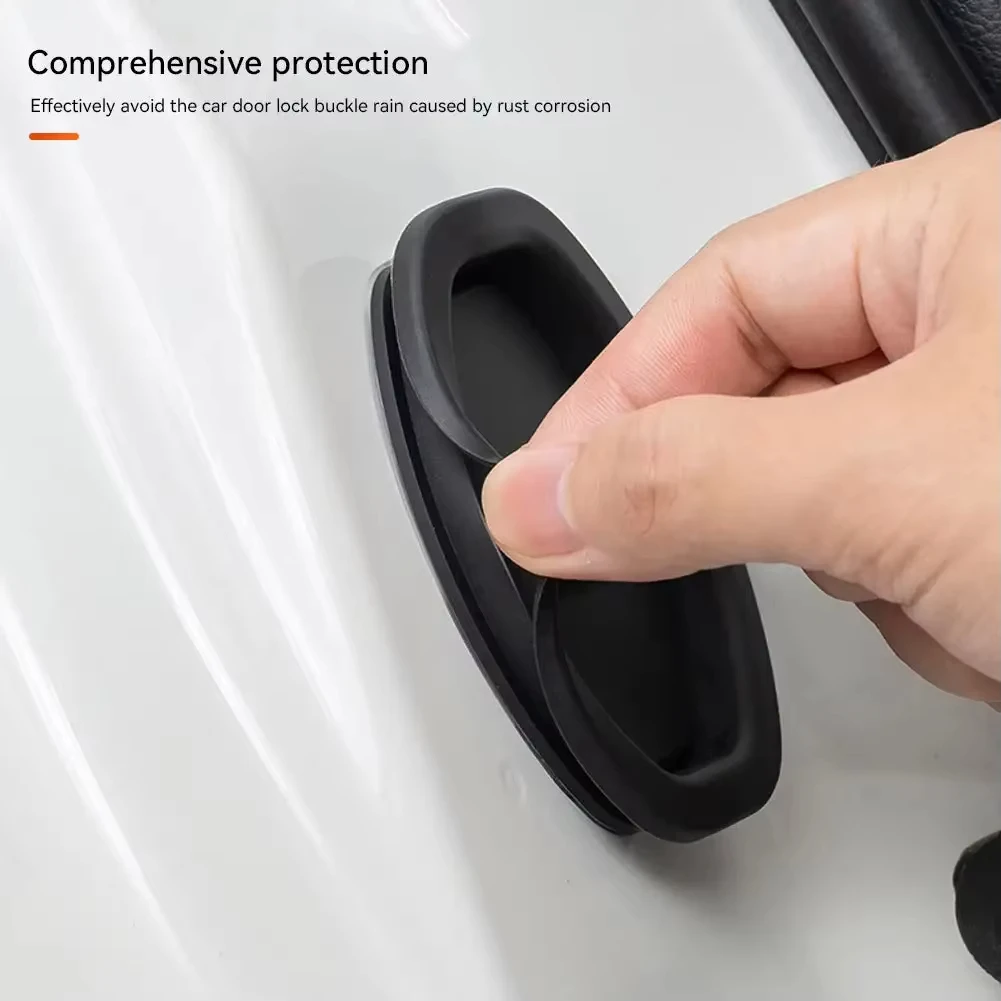 Universal Car Door Lock Protective Cover - Silicone Shock - Absorbing CushionCar Lock Sleeve BuckleDurable and Wear - Resistant