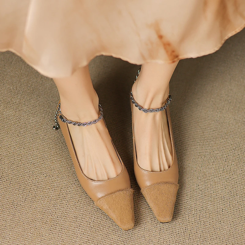 

2025 Autumn Women Shoes Pumps Thick Low Heels Square Toe Basic Platform Shoes Woman Summer Office Lady Working Pumps Size 34-40