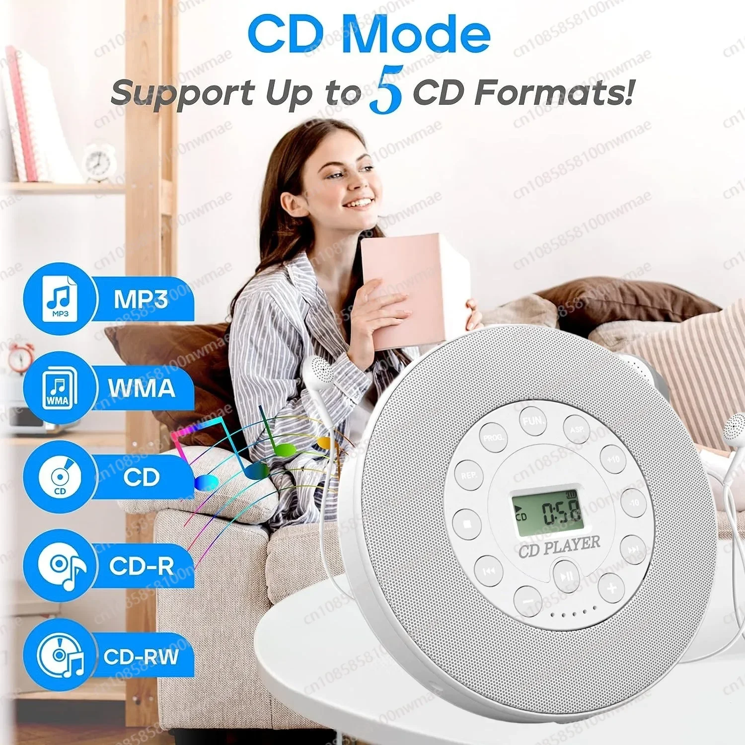 

Многофункциональный проигрыватель компакт-дисков USB, аудиовыход, противоударный повторитель конструкций, считыватель переменной скорости, повторитель A-B