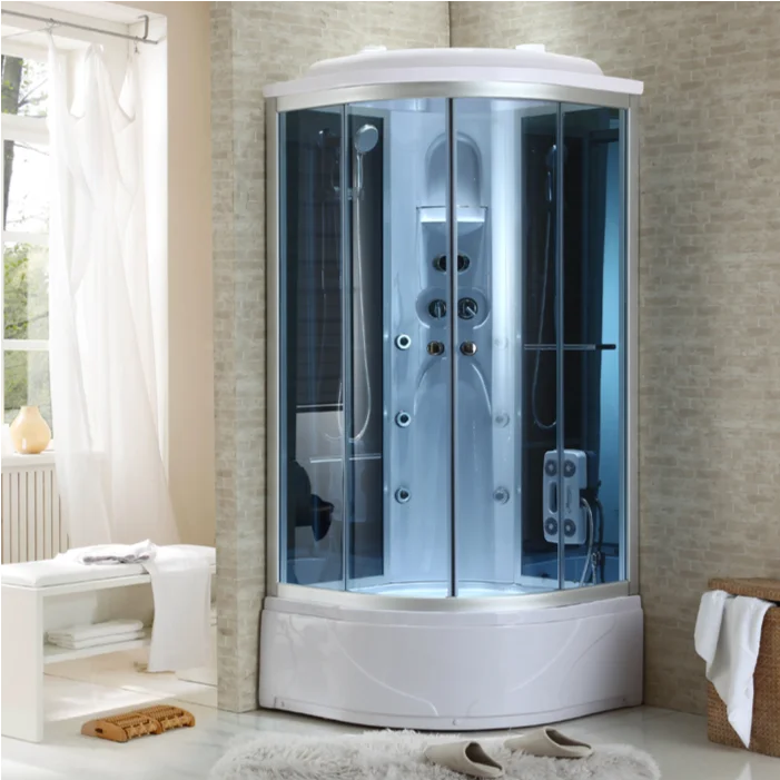 Island Wind Steam Integral Shower Room, Integral Bath Room, Bathroom, Curved Rectangular Bath Room