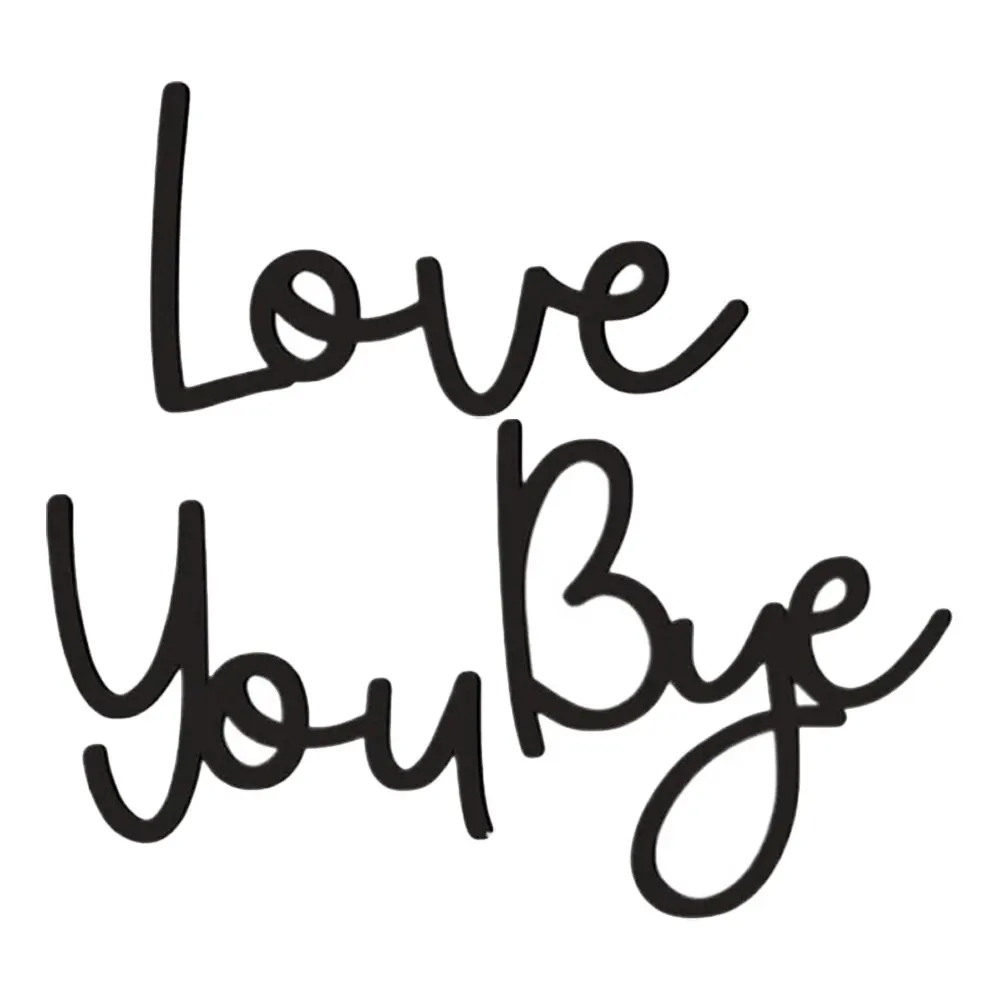 

1Set Wooden Letter Wall Art Rustic Handcarved Love You Bye Wood Sign Bedroom Living Room Hanging Home Decor Letter Wall Decor