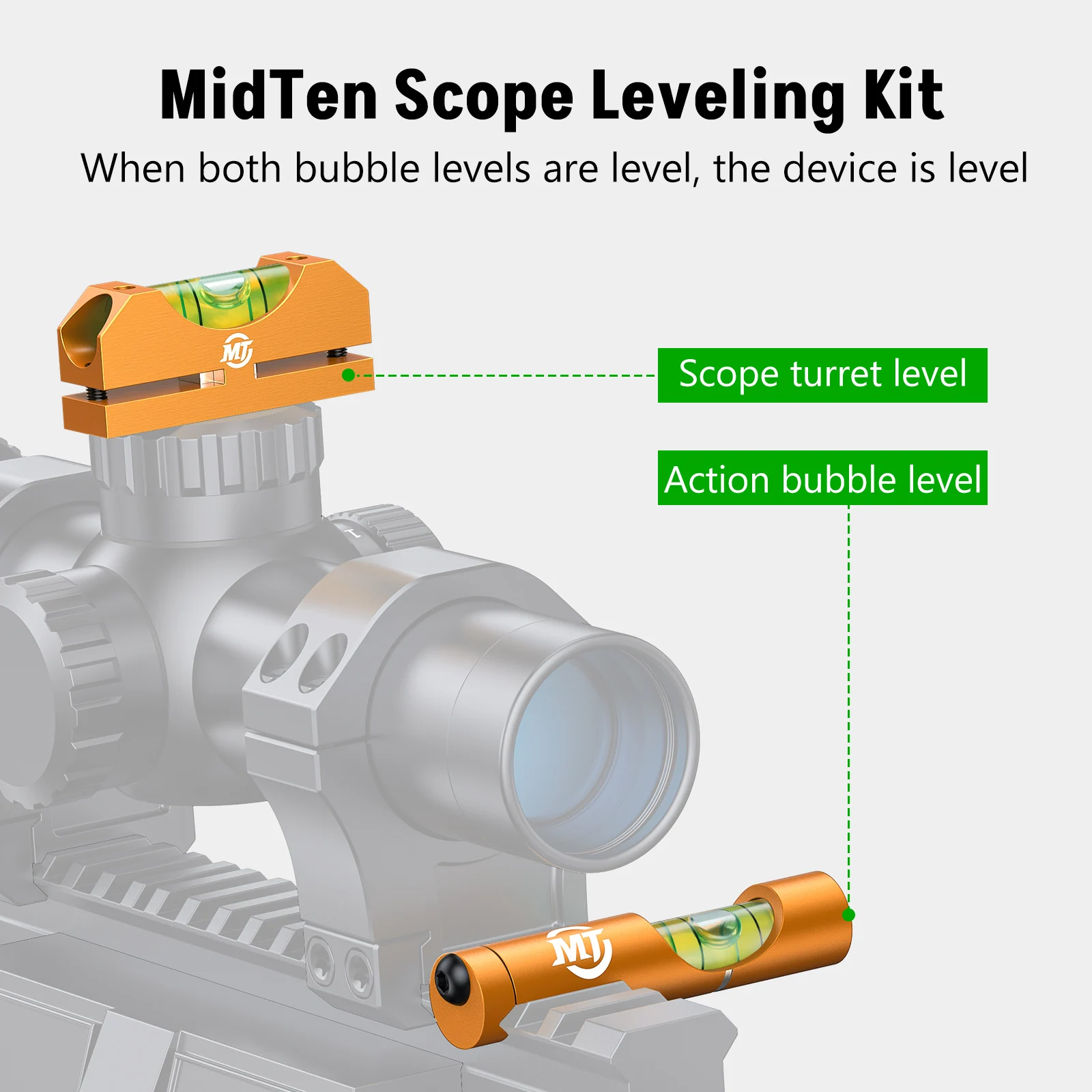 EZshoot Scope Leveling Kit Rail Waterpas voor Picattiny en Universele Magnetische Scope Leveling Tool Verminder Lange Afstand Fout