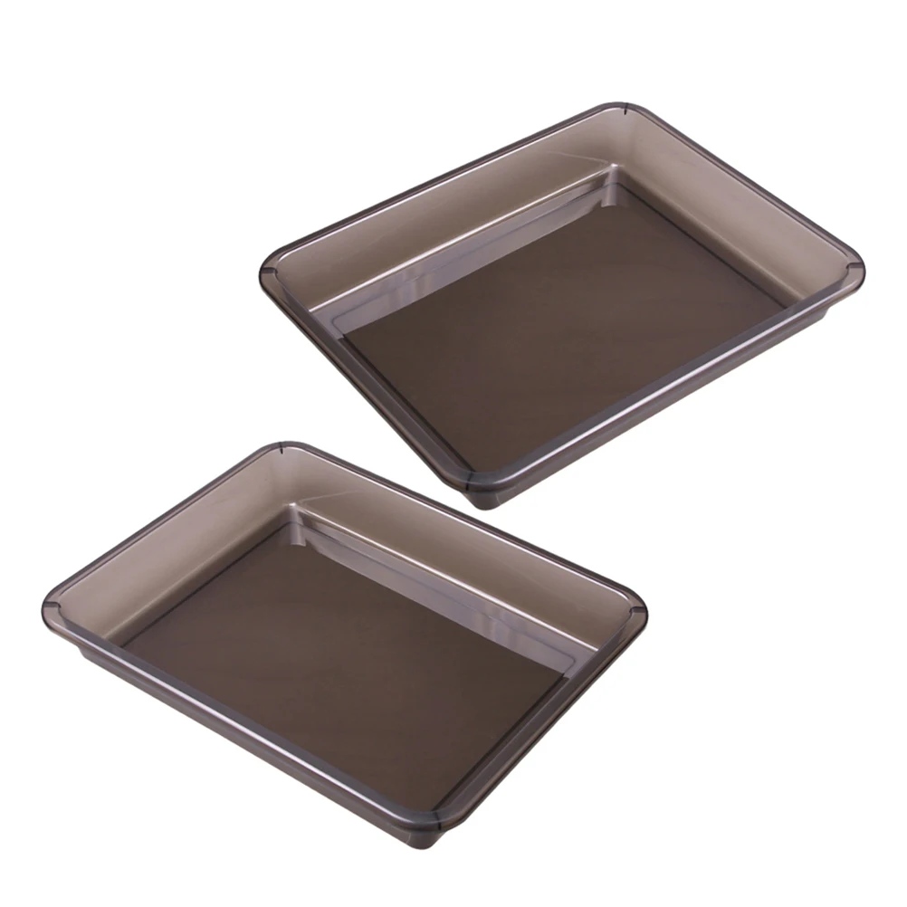 

2pcs Car Storage Box Under Seat Organizer Small Trunk Accessories PP Interior Multifunctional Shoe Umbrella Holder