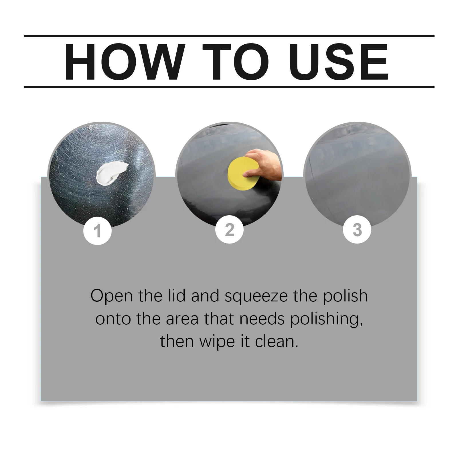 Rayhong Car Coating Polish Car Cleaning Coating Car Paint Polishing Maintenance Polishing Waxing Remove Stains 1pcs