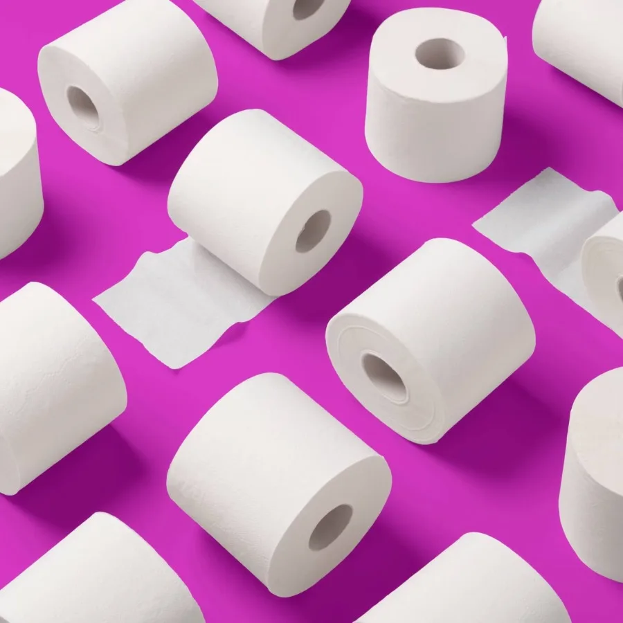 6 Rolls Toilet Paper, 1000 Sheets Each Roll Soft Disposable Bathroom Tissue for Daily Household Bathroom Use