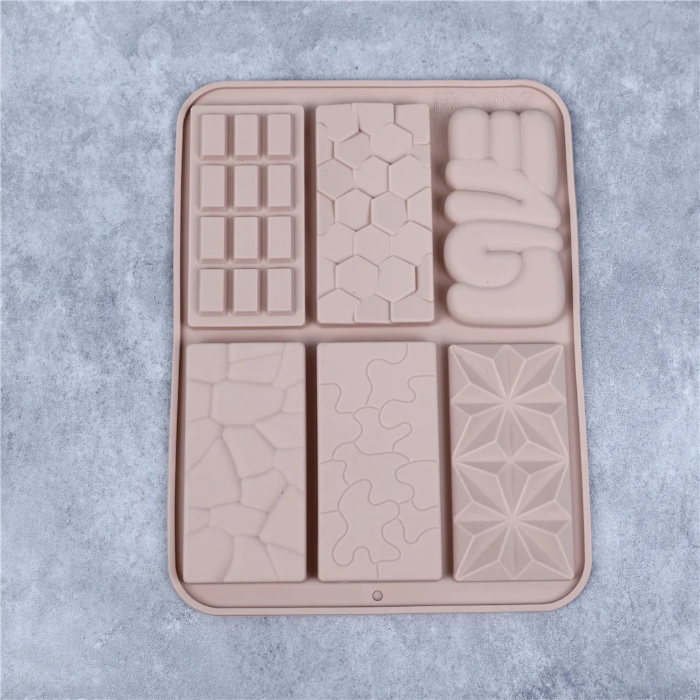 Molde para fazer waffles de chocolate Ferramenta prática para fazer chocolate Molde de silicone para velas de aroma Material para pastelaria em