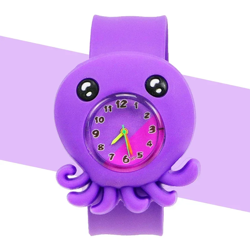 Reloj de unicornio y tiburón de 200 estilos, juguetes para niños, relojes de cuarzo para niños, cinturón de bofetada de silicona, reloj para niños, reloj para bebé, regalo de Navidad