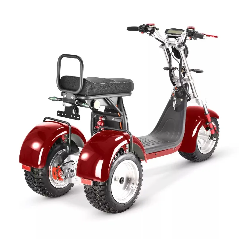 1pcs red three-wheel electric vehicle urban off-road mode flexible