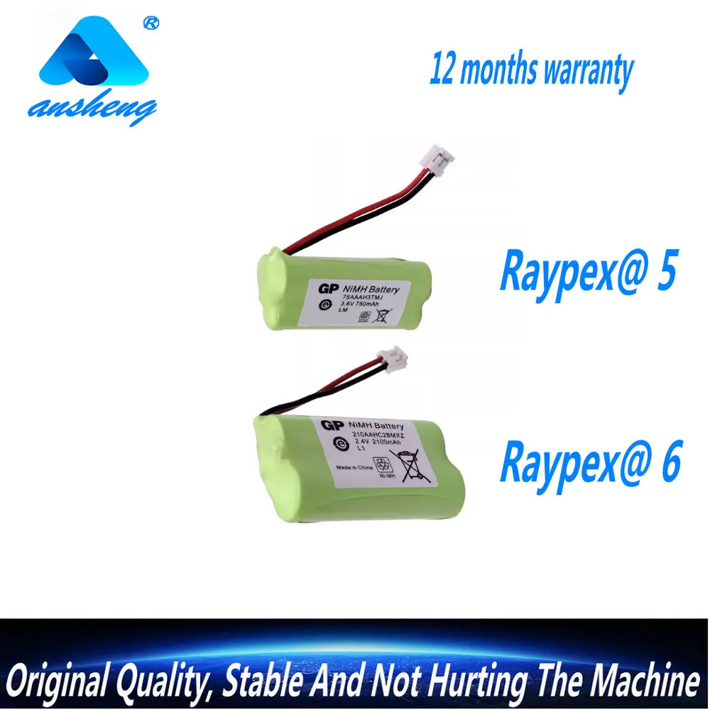 For VDW RAYPEX 5 &6 Root Canal Instrument NI-MH Rechargeable Accumulator 2.4V 3.6V 750mAh 2100mAh Battery