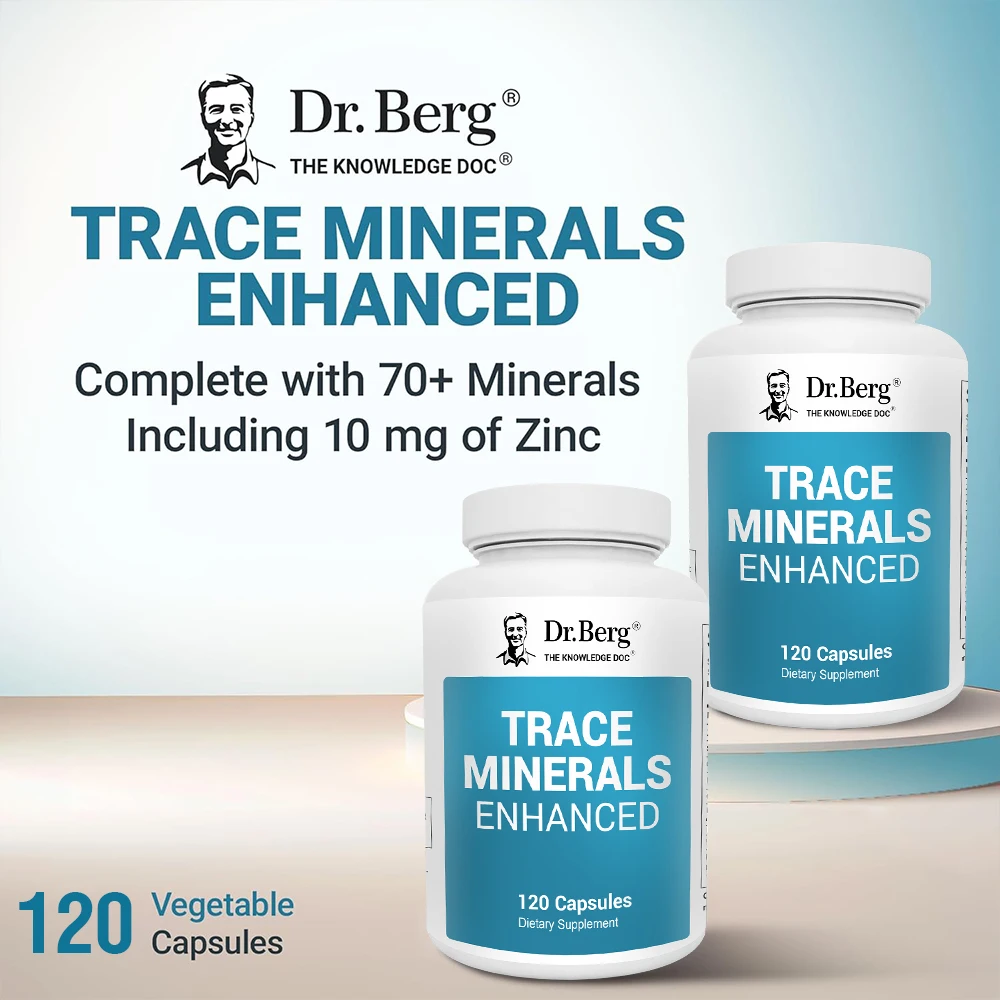Trace Minerals Enhanced Complex - Complete with 70+ Minerals Including 10 Mg of Zinc - Dietary Supplement - 120 Capsules