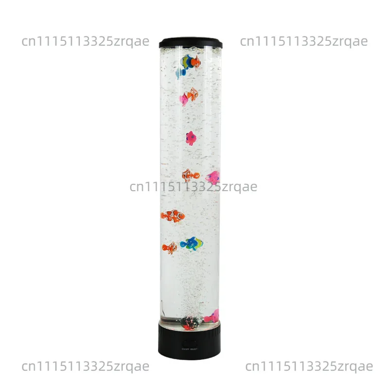 Colorful color-changing floor-to-ceiling bubble fish light bedroom living room decoration floor-to-ceiling ambient light