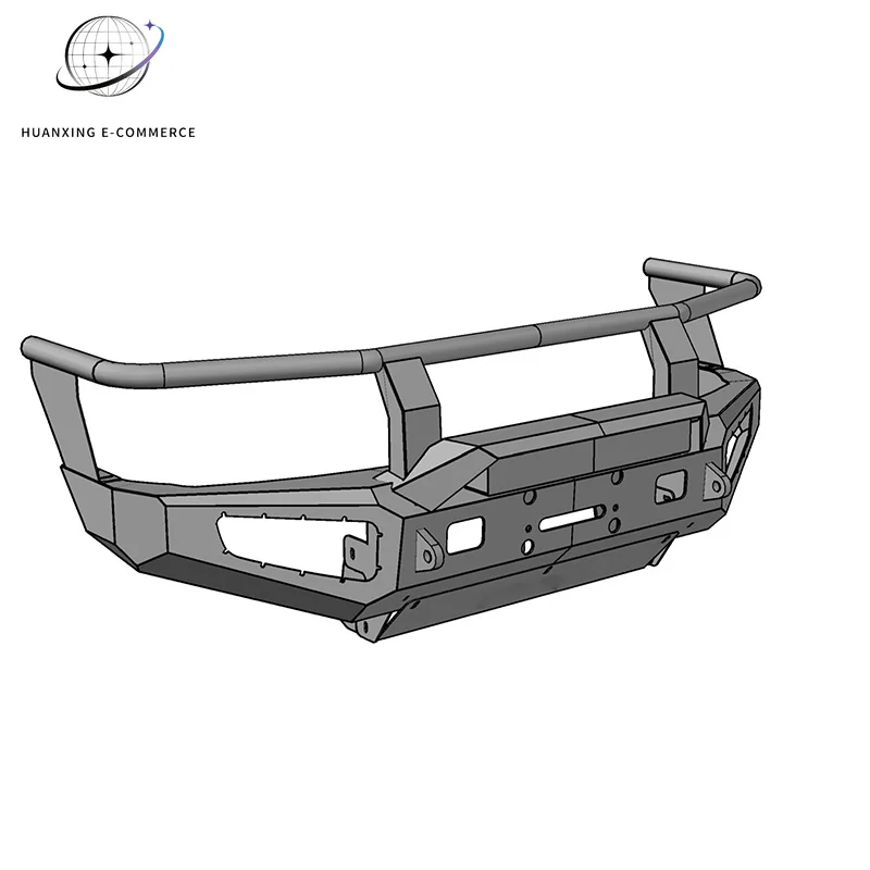 4x4 Bull Bar For Landcruise 90 Car Bumper Fog Light Cut-Outs Steel Front Bumper Universal Fitment Screw-On Customization